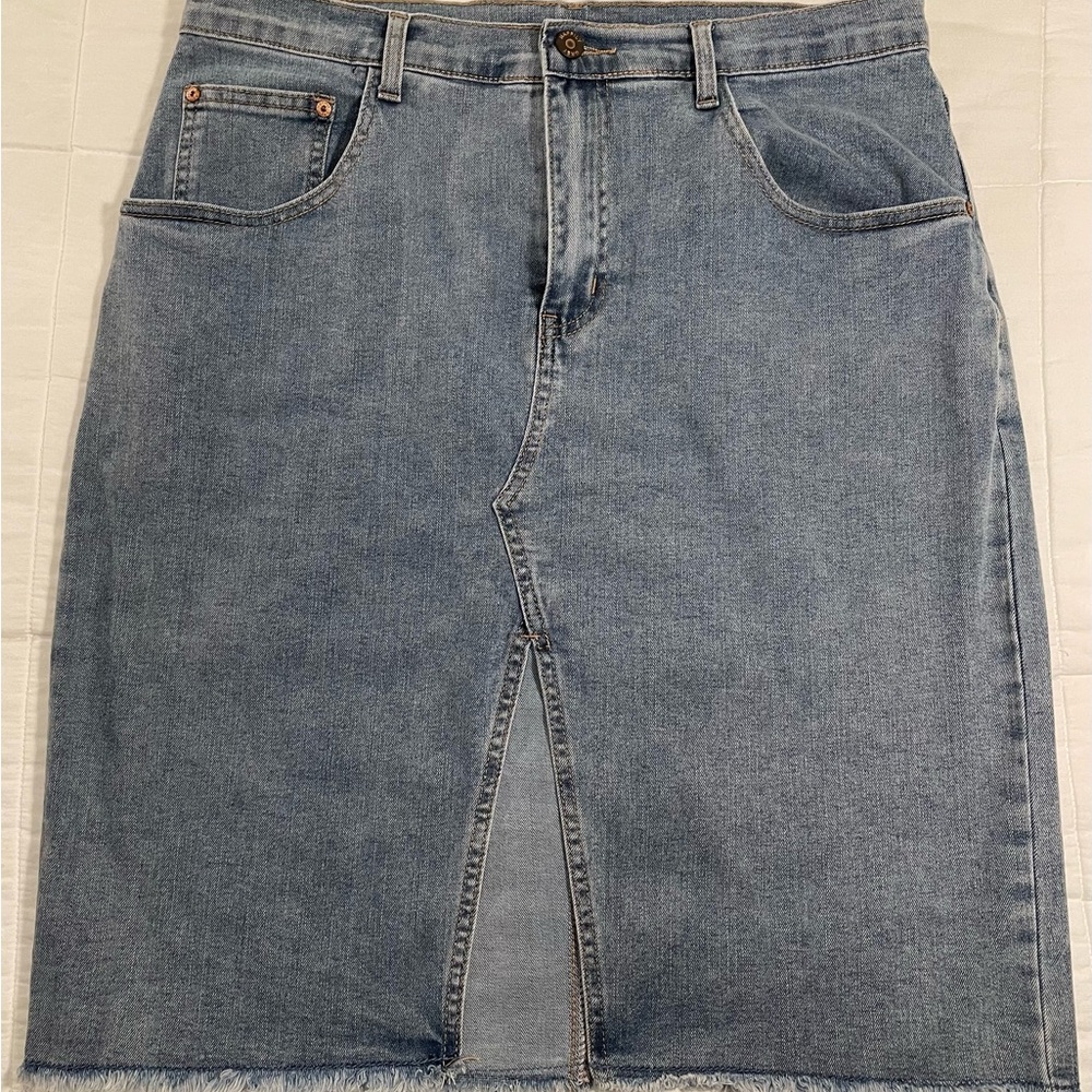HG Happily Grey Classic Blue Denim Skirt